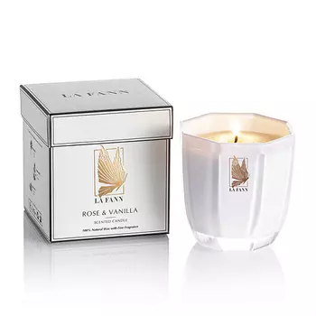 LA FANN Ароматическая свеча Rose & Vanilla