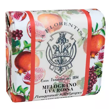 LA FLORENTINA Мыло Pomegranate & Red Grape. Гранат и Красный Виноград 106.0