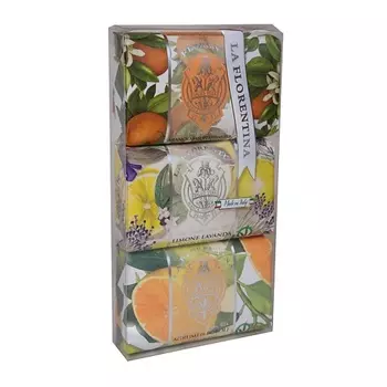 LA FLORENTINA Набор мыла Лимон&Лаванда, Апельсин, Цитрус 1.0