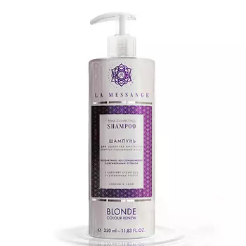 LA MESSANGE Оттеночный шампунь BLONDE для удаления желтизны и восстановления структуры волос 350.0