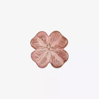 LA PALME ARTISAN CERAMICA Брошь-значок из керамики Клевер