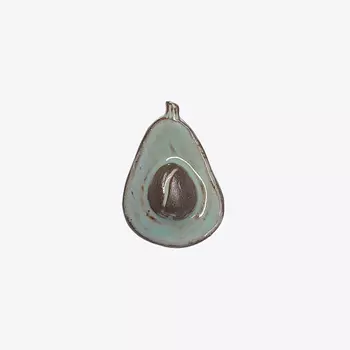 LA PALME ARTISAN CERAMICA Брошь-значок из керамики Авокадо