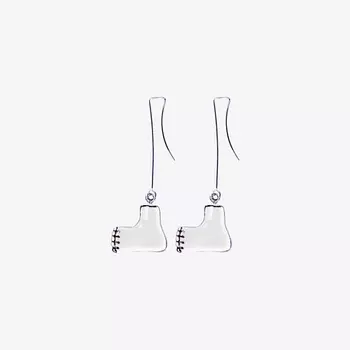 LA PALME ARTISAN CERAMICA Серьги авторские Спешу нога Л