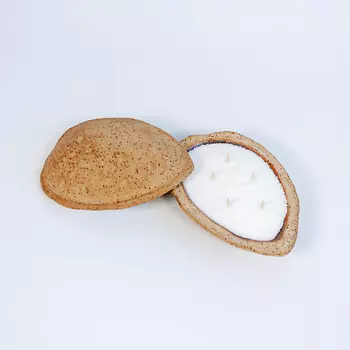 LA PALME ARTISAN CERAMICA Свеча авторская в миндале из керамики 1.0