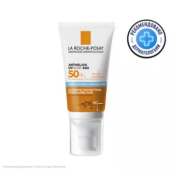 LA ROCHE-POSAY Anthelios Uvmune 400 Солнцезащитный увлажняющий крем для лица SPF 50+ PPD 30
