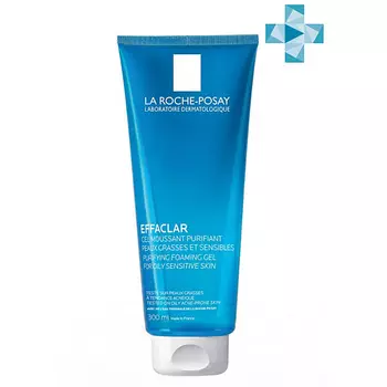 LA ROCHE-POSAY Effaclar Очищающийпенящийсягельдляумываниядляжирной, проблемнойкожилица, склонной к прыщам, акне, черным точками других несовершенствам