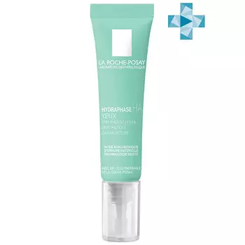 LA ROCHE-POSAY Hydraphase Intense Интенсивно увлажняющий крем-гель для кожи вокруг глаз от мешков и кругов с кофеином и гиалуроновой кислотой