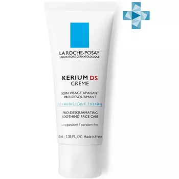LA ROCHE-POSAY Kerium DS Крем для кожи лица и шеи, склонной к себорейному дерматиту, от раздражения и шелушения, с цинком
