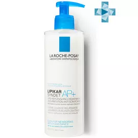 LA ROCHE-POSAY Lipikar Syndet AP+ Липидовосстанавливающий очищающий крем-гель для лица и тела взрослых, детей и младенцев 0+, с маслом ши, ниацинамидом и глицерином