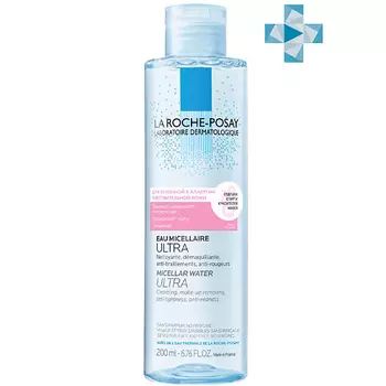 LA ROCHE-POSAY Ultra Reactive Мицеллярная вода для очищения чувствительной и склонной к аллергии кожи лица и глаз, для снятия макияжа, с термальной водой и глицерином