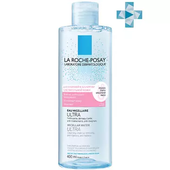 LA ROCHE-POSAY Ultra Reactive Мицеллярная вода для очищения чувствительной и склонной к аллергии кожи лица и глаз, для снятия макияжа, с термальной водой и глицерином