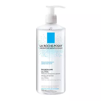 LA ROCHE-POSAY Ultra Sensitive Мицеллярная вода для снятия макияжа и очищения чувствительной кожи глаз и лица с глицерином