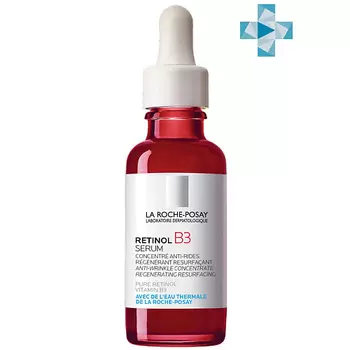 LA ROCHE-POSAY Retinol B3 Serum Интенсивная антивозрастная сыворотка для лица против глубоких морщин, с ниацинамидом и ретинолом
