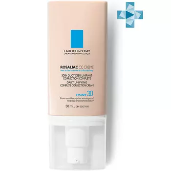 LA ROCHE-POSAY Rosaliac СС Дневной крем для лица корректирующий с маслом ши (карите), SPF 30