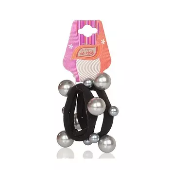 LA ROSA Набор резинок для волос с бусинами