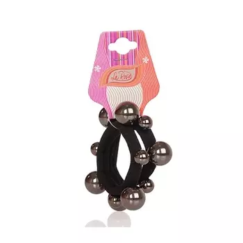 LA ROSA Набор резинок для волос с бусинами