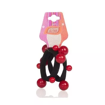 LA ROSA Набор резинок для волос с бусинами