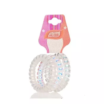 LA ROSA Набор резинок для волос Spiral Golographic