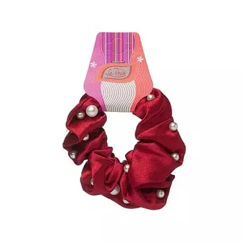 LA ROSA Резинка для волос шелковая в маленькую бусинку