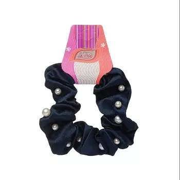 LA ROSA Резинка для волос шелковая в маленькую бусинку