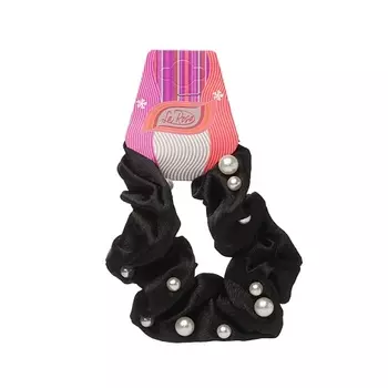 LA ROSA Резинка для волос шелковая в маленькую бусинку