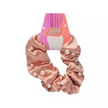 LA ROSA Резинка для волос шелковая в маленькую бусинку