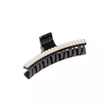 LA ROSA Заколка краб для тонких волос в мелкую бусину