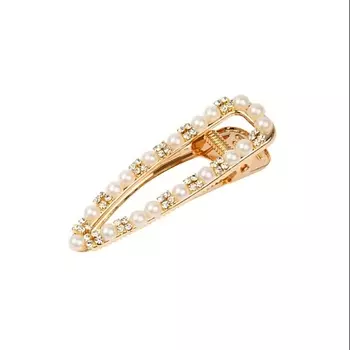 LA ROSA Заколка-зажим со стразами и перламутром