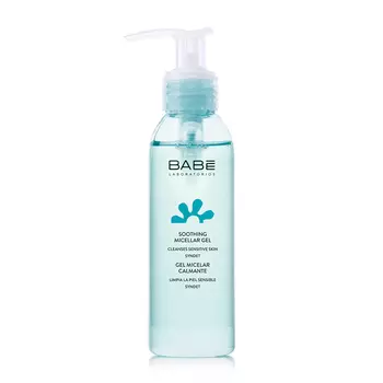 LABORATORIOS BABE Гель для умывания мицеллярный успокаивающий трэвл сайз 90