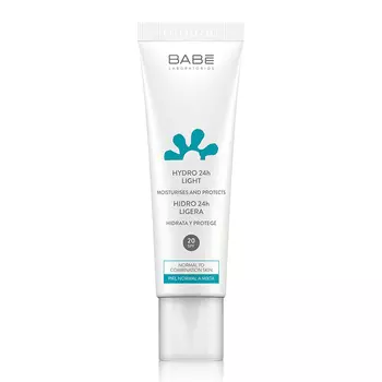 LABORATORIOS BABE Крем для лица увлажняющий легкий 24ч SPF20 50