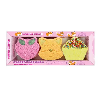 LABORATORY KATRIN Бомбочки для ванны Подарочный набор Happiki "Счастливая лиса"