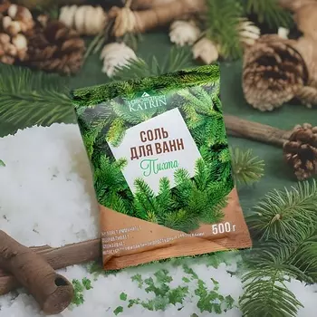 LABORATORY KATRIN Натуральная морская соль для ванн в пакете Пихта 500.0