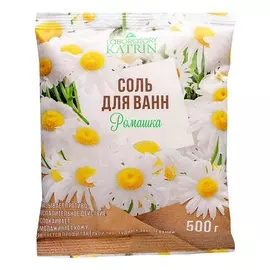 LABORATORY KATRIN Натуральная морская соль для ванн в пакете Ромашка 500.0