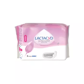 LACTACYD Прокладки для использования в критические дни Ultra Super 8.0