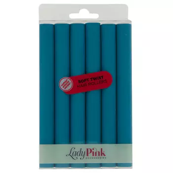 LADY PINK Бигуди-бумеранги SOFT TWIST 'basic' d 15 бирюзовые