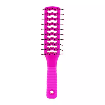 LADY PINK Щетка для волос BASIC массажная вентилируемая квадратная розовая