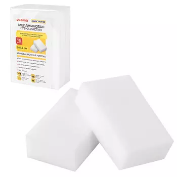 LAIMA Губка-ластик МЕЛАМИНОВАЯ для кухни
