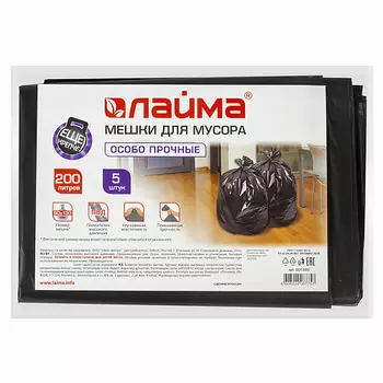 LAIMA Мешки для мусора особо прочные 1