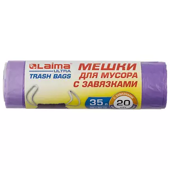 LAIMA Мешки для мусора с завязками ULTRA 35