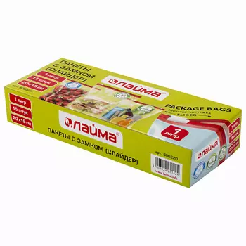 LAIMA Пакеты с замком-застежкой (слайдер), объем 1 литр 15.0