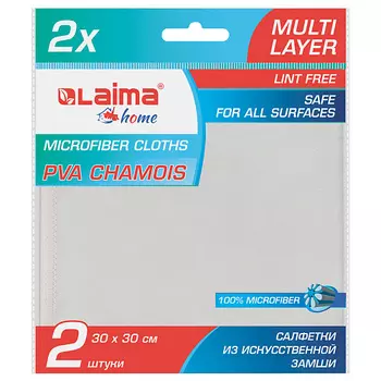 LAIMA Салфетка из искусственной замши CHAMOIS"