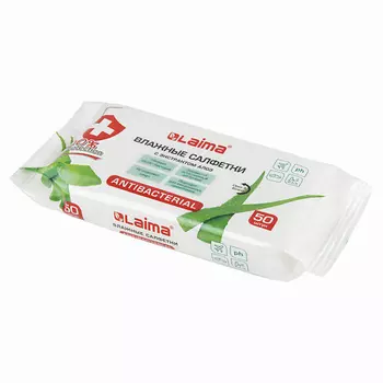 LAIMA Салфетки влажные антибактериальные 50.0