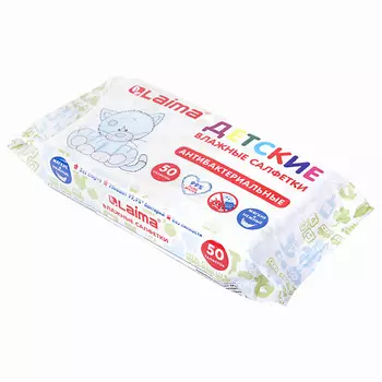 LAIMA Салфетки влажные антибактериальные 50