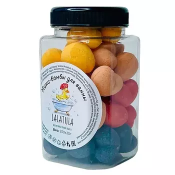 LALATULA Бомбочки для ванн набор минисердец в банках 320.0