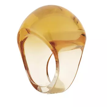 LALIQUE CRYSTAL LALIQUE Кольцо-Кабошон Ambre (желтый) 53