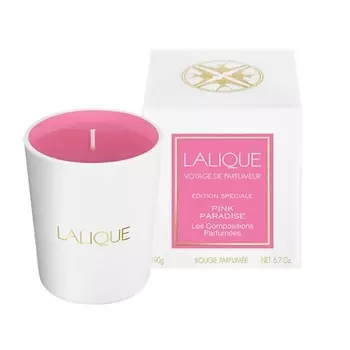 LALIQUE Свеча ароматическая Pink Paradise