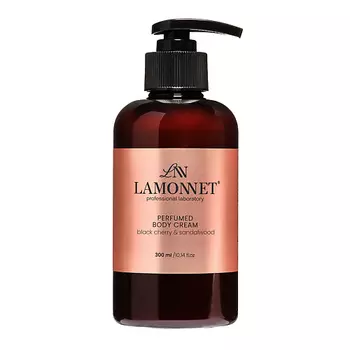 LAMONNET Крем для тела парфюмированный, увлажняющий и питательный. Черная вишня и сандаловое дерево 300.0
