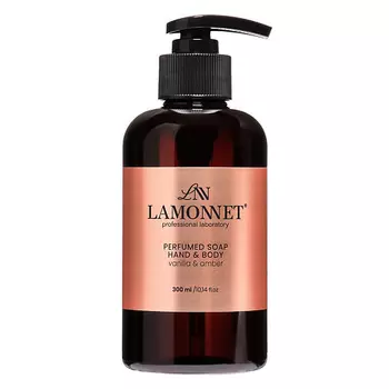 LAMONNET Жидкое мыло для рук и тела парфюмированное. Ваниль и амбра 300.0