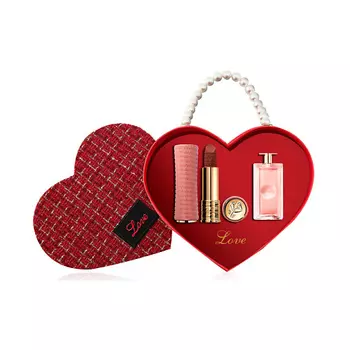 LANCOME Набор Love Edition: Помада L’Absolu Rouge Intimatte + Миниатюра Idole