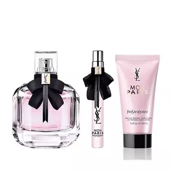 LANCOME Набор Mon Paris: Парфюмерная вода + Минаютюра парфюмерной воды + Лосьон для тела